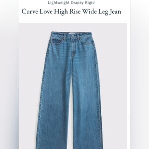 The Wide Leg High Rise Jeans